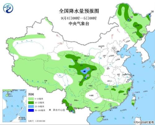 中等强度冷空气将影响中东部地区 东北等地有大到暴雨